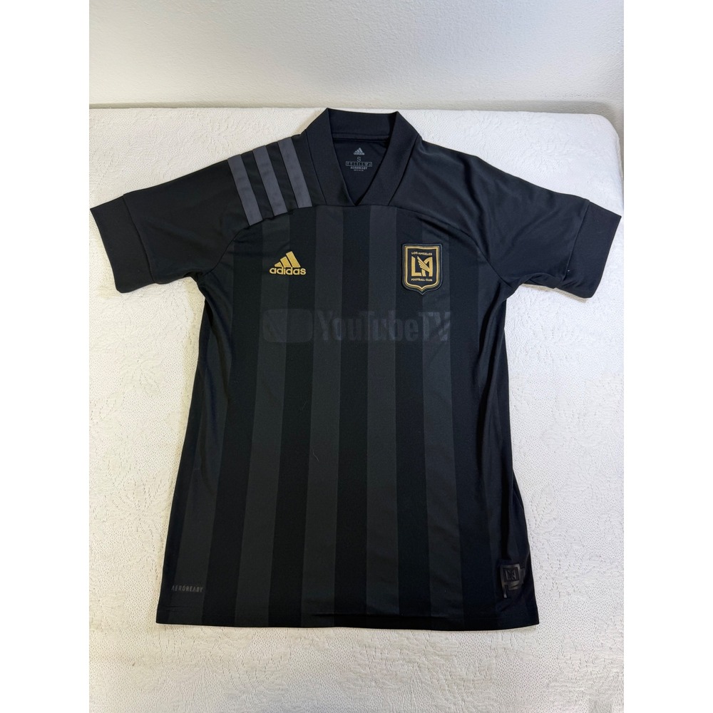 Adidas LAFC Los Angeles FC Home Jersey Black Gold Aeroready Mens Small Soccer